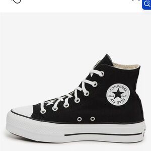 Converse Women's Black and White High-Top Sneakers